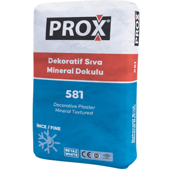 Fixa Yapı Kimyasalları - Prox 581 - Dekoratif Sıva Mineral Dokulu - Beyaz (İnce)