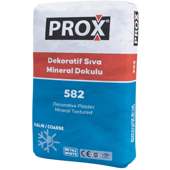 Fixa Yapı Kimyasalları - Prox 582 - Dekoratif Sıva Mineral Dokulu - Beyaz (Kalın)