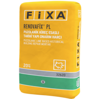 Fixa Yapı Kimyasalları - Renovafix Pl - Puzolanik Kireç Esaslı Tarihi Yapı Onarım Harcı