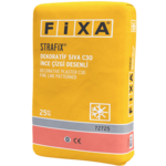 Fixa Yapı Kimyasalları - Strafix Dekoratif Sıva C30 - İnce Çizgi Desenli (Beyaz)