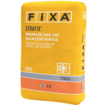 Fixa Yapı Kimyasalları - Strafix Dekoratif Sıva C40 - Kalın Çizgi Dokulu (Beyaz)