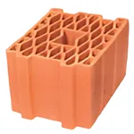 Kudret Tuğla - 19 x 25'lik Petek İzolasyon Tuğlası - 250 x 190 x 190 mm Ebatlarında Düşey Delikli İzo Tuğla