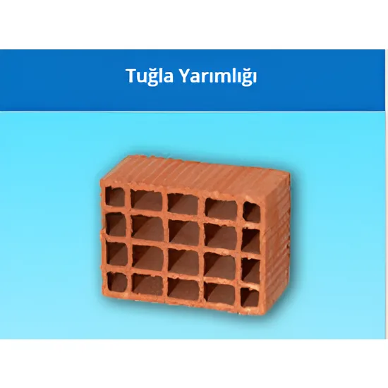 Kudret Tuğla - Yarımlık Yatay Delikli Başlama Tuğlası