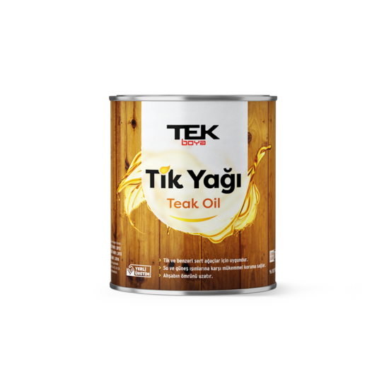 TEK BOYA - Tik Yağı (Teak Oil) - Ahşap Bakım Ve Koruma Yağı