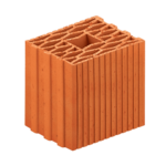 Zümrüt Kiremit Tuğla - İzoblok 15 Tuğla - 250 x 150 x 235 mm Ebatlarında Düşey Delikli Tuğla