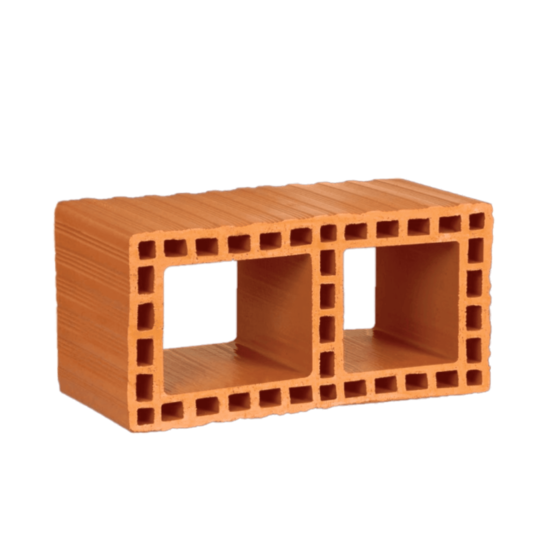 Zümrüt Kiremit Tuğla - 25'lik Shunt Baca Tuğlası - 240 x 430 x 190 mm Ebatlarında