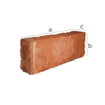 Zümrüt Kiremit Tuğla - Bisküvi Harman Tuğla - 150 x 60 x 30 mm Ebatlarında